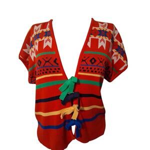 Vintage knit 1970's vest top